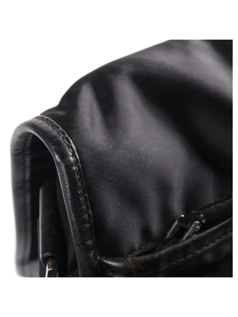 Prada Nylon Shoulder Messenger Bag Logo Black